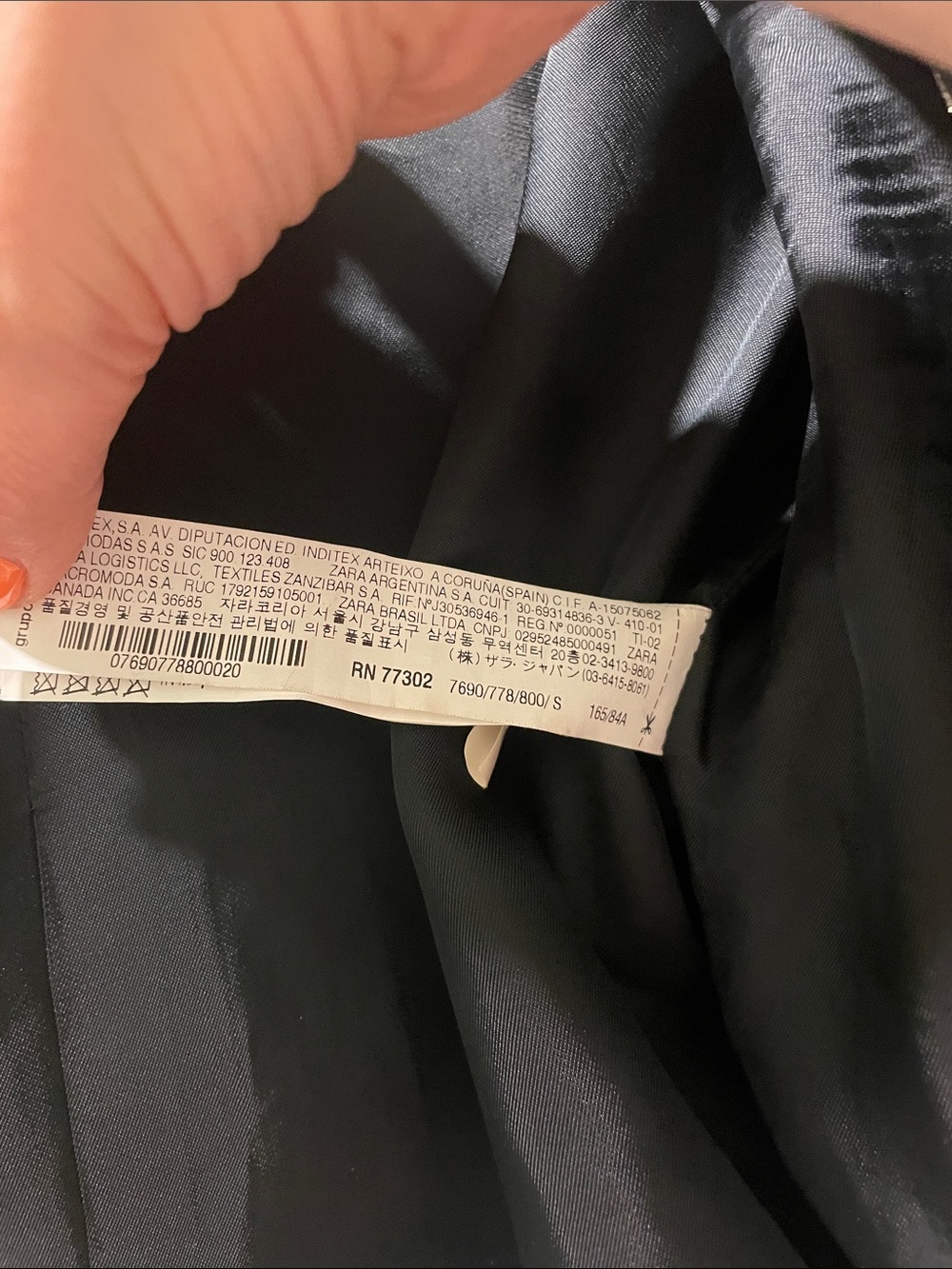 Zara Black Cropped Tailored Blazer - Picture 6 of 7